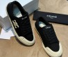 Женские текстильные кеды Celine черные с резиновым носом 2025