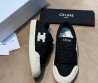 Женские текстильные кеды Celine черные с резиновым носом 2025
