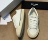 Женские текстильные кеды Celine белые с резиновым носом 2025