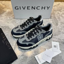 Мужские комбинированные кроссовки Givenchy черные с серым 2025