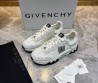 Мужские комбинированные кроссовки Givenchy белые с серым 2025