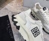 Мужские комбинированные кроссовки Givenchy белые с серым 2025