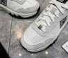 Мужские комбинированные кроссовки Givenchy белые с серым 2025