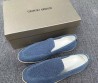 Мужские текстильные лоферы Giorgio Armani голубые 2025