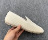 Мужские текстильные лоферы Giorgio Armani белые 2025