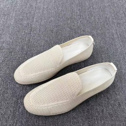 Мужские текстильные лоферы Giorgio Armani белые 2025