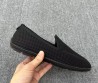 Мужские текстильные лоферы Giorgio Armani черные 2025