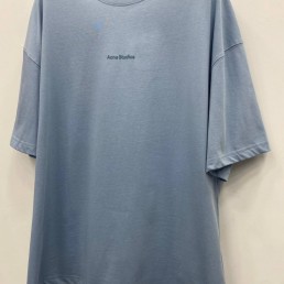Женская футболка Acne Studios голубая 2025