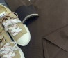 Женский костюм с юбкой Miu Miu коричневый с бежевым 2025