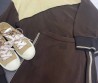 Женский костюм с юбкой Miu Miu коричневый с бежевым 2025