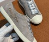 Женские замшевые кеды Christian Dior Lucky серые с атласными шнурками 2025