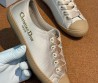 Женские атласные кеды Christian Dior Lucky бежевые 2025