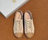 Женские атласные кеды Christian Dior Lucky бежевые 2025