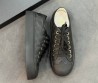 Женские кожаные кеды Chanel черные 2025