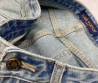 Женские джинсы Louis Vuitton голубые с синими монограммами 2025