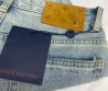 Женские джинсы Louis Vuitton голубые с синими монограммами 2025