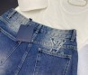 Женские джинсы Louis Vuitton синие с монограммами 2025