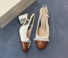 Женские кожаные туфли Valentino белые с открытой пяткой 2025