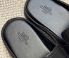 Мужские кожаные мюли Hermes Likely черные 2025