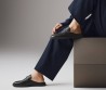 Мужские кожаные мюли Hermes Likely черные 2025