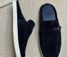 Мужские замшевые мюли Hermes Likely синие 2025
