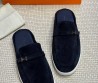 Мужские замшевые мюли Hermes Likely синие 2025