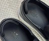 Мужские кожаные слипоны Hermes Lucky черные 2025