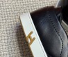 Мужские кожаные слипоны Hermes Lucky черные 2025
