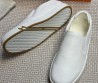 Мужские кожаные слипоны Hermes Lucky белые 2025