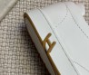 Мужские кожаные слипоны Hermes Lucky белые 2025