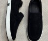 Мужские замшевые слипоны Hermes Lucky черные 2025