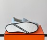 Мужские замшевые слипоны Hermes Lucky голубые 2025