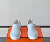 Мужские замшевые слипоны Hermes Lucky голубые 2025