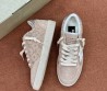 Женские замшевые кроссовки Golden Goose Ball Star бежевые со стразами 2025