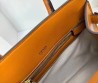 Женская кожаная сумка Prada 33х25х16 коричневая 2025