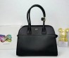 Женская кожаная сумка Prada 33х25х16 черная 2025