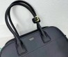 Женская кожаная сумка Prada 33х25х16 черная 2025