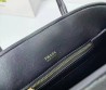 Женская кожаная сумка Prada 33х25х16 черная 2025