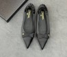 Женские атласные балетки Chanel Metiers d'art черные с бантом 2025