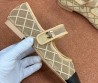 Женские сетчатые балетки Chanel бежевые с черным кожаным носом 2025