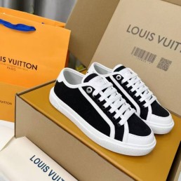 Женские текстильные кеды Louis Vuitton черные 2025