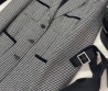 Женский жакет Saint Laurent черно-белый с бархатным воротником 2025