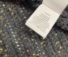 Женский кашемировый кардиган Brunello Cucinelli черный с золотыми пайетками на молнии 2025