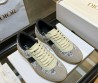 Женские комбинированные кеды Christian Dior серо-голубые 2025