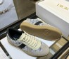 Женские комбинированные кеды Christian Dior серо-голубые 2025