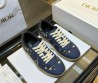 Женские комбинированные кеды Christian Dior синие 2025