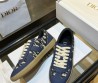 Женские комбинированные кеды Christian Dior синие 2025