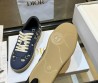 Женские комбинированные кеды Christian Dior синие 2025