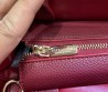 Женская кожаная сумка Salvatore Ferragamo бордовая 38х24 2025