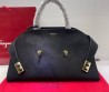 Женская замшевая сумка Salvatore Ferragamo черная 38х24 2025